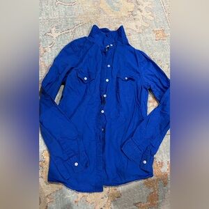 Old Navy royal blue button down top extra small